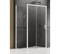 New Trendy Prime White box doccia 140x80 cm rettangolare bianco opaca/vetro trasparente K-1373