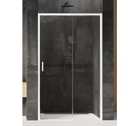 New Trendy Prime White porta doccia 160 cm scorrevole bianco opaca/vetro trasparente D-0413A
