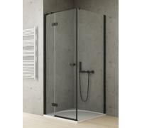 New Trendy Reflexa Black box doccia 80x70 cm rettangolare nero opaca/vetro trasparente EXK-4912