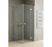 New Trendy Reflexa box doccia 100x100 cm quadrato cromo lucida/vetro trasparente EXK-5174