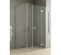 New Trendy Reflexa box doccia 130x80 cm rettangolare cromo lucida/vetro trasparente EXK-5087