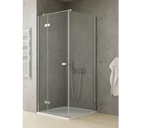 New Trendy Reflexa box doccia 80x70 cm rettangolare cromo lucida/vetro trasparente EXK-5102