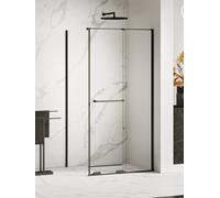 New Trendy Smart Black box doccia 140x80 cm rettangolare nero opaca/vetro trasparente EXK-6659