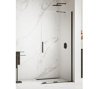 New Trendy Smart Black parete doccia walk-in 80 cm nero opaca/vetro trasparente EXK-4189-WU