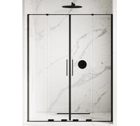 New Trendy Smart Black porta doccia 160 cm scorrevole nero opaca/vetro trasparente EXK-4121