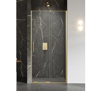 New Trendy Smart Gold Brushed porta doccia 150 cm scorrevole oro spazzolata/vetro trasparente EXK-7506