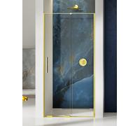 New Trendy Smart Light Gold porta doccia 160 cm scorrevole oro lucida/vetro trasparente EXK-4219
