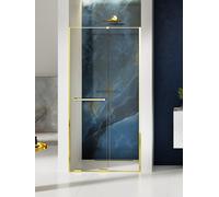 New Trendy Smart Light Gold porta doccia 160 cm scorrevole oro lucida/vetro trasparente EXK-6689