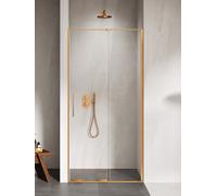 New Trendy Smart porta doccia 180 cm scorrevole rame spazzolata/vetro trasparente EXK-7651