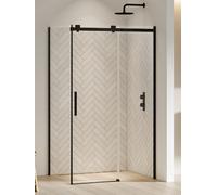 New Trendy Softi Black box doccia 130x80 cm rettangolare nero opaca/vetro trasparente EXK-3980