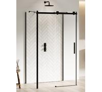 New Trendy Softi Black box doccia 140x80 cm rettangolare nero opaca/vetro trasparente EXK-4002