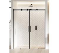 New Trendy Softi Black porta doccia 160 cm scorrevole nero opaca/vetro trasparente EXK-3962