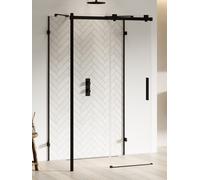 New Trendy Softi X Black box doccia 130x80 cm rettangolare nero opaca/vetro trasparente EXK-5443