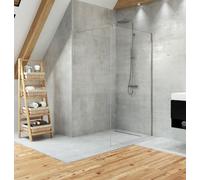 New Trendy Velio parete doccia 80 cm cromo lucida/vetro trasparente D-0133B