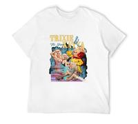 New Trixie And Katya Vintage T-Shirt Man Kawaii Clothes Summer Clothes Anime White L