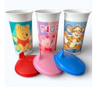 New Tupperware Bell Tumbler 10 oz w/Sipper Seal Set di 3 pezzi rosso rosa blu