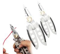 New Upgrade Multi-Purpose Professional Wire Stripping Tool - 8 In 1 Wire Stripper Tool, 7-Inch Multipurpose Wire Stripper - Professional Tool Gift (2PCS)
