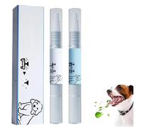new Upgrade Pet Whitening Toothbrush Pen,Pet Oral Repair Teeth Cleaning Gel pen,Cat Dog Teeth Brightening Pens for Pets Dental Care Fresh Breath (Blue, 2pcs)