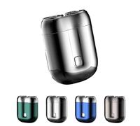 New Upgrade Pocket Shaver USB Mini Shavers for Men,Double Head Razor,Mini Portable Electric Shaver,Travel Shaver,for Home Car Travel (Silver)