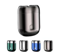 New Upgrade Pocket Shaver USB Mini Shavers for Men,Double Head Razor,Mini Portable Electric Shaver,Travel Shaver,for Home Car Travel (Gray)