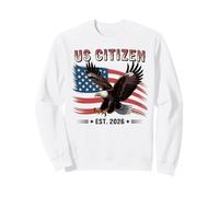 New US Citizen 2026 Patriotic Bald Eagle Felpa