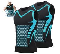 New Version Ionic Shaping Sleeveless Shirt, Energxcell Ionic Shaping Vest for Men to Build a Perfect Body (XL,B)