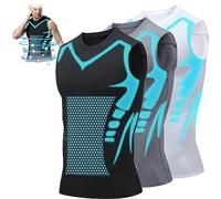 New Version Ionic Shaping Sleeveless Shirt, Energxcell Ionic Shaping Vest for Men to Build a Perfect Body (L,G)