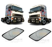 NEW Vetro Specchio Laterale ERF EC 1992-2000 Non Riscaldato 374x190mm Coppia