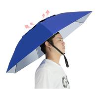 NEW-Vi Ombrello da pesca pieghevole regolabile per sole e pioggia, 95 cm, ombrelli oversize a mani libere, 7 costole, anti-UV, impermeabile, per pesca, giardinaggio, golf, parasole all'aperto