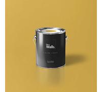 New Walls Vernice da parete di alta qualità, giallo, senape, liquido Luxury per interni, 2,5 l