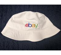 NEW WHITE EBAY HAT (BUCKET) by Port Authority Taglia L/XL
