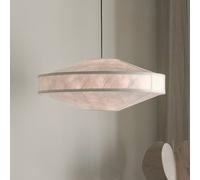 New Works lampada a sospensione Kite, Ø 75 cm, bianco, a 3 luci, in pile New Works
