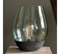 NEW WORKS Bowl Lampada da Tavolo Rame con Paralume in Vetro Verde Chiaro