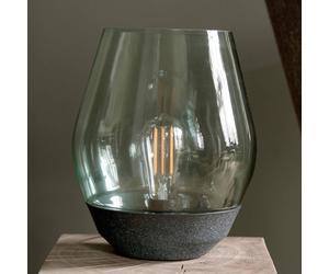 New Works Lampada da tavolo Bowl, rame/grigio fumo, altezza 30 cm New Works