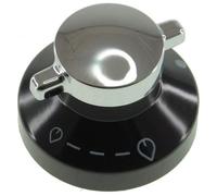 New World 082834815 - Manopola di controllo per forno, colore: Nero/Cromo
