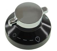 New World 444440036 600SIDLM autentico temperatura manopola di controllo per Forno Cappa griglia piano (nero/argento)