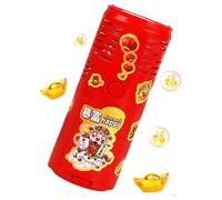 New Year e Machine | With Lights Electric Automatic Rechargeable Toy | Bubble Maker Party Favors | for Adults Kids Family Friends Boys Girls