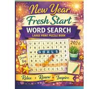 New Year Fresh Start Word Search Large Print Puzzle Book