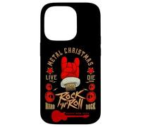 New Year Metal Christmas 2024 Rock & Roll Music Hand Sign Custodia per iPhone 14 Pro