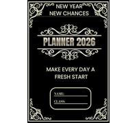 New Year, New Chances Make Every Day a Fresh Start: Monthly Planner Notebook | 6x9 Organizer, 75 Pages