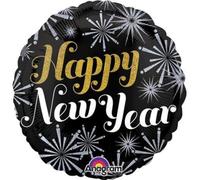 New Year Pizazz Foil Balloons Standard Holographic - S40