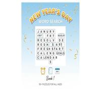 New Year's Day Word Search Puzzle Book 1: Word Searches with Easy to Read Print about New Year's Day, Holiday Festivities and More. | 6x9 Inches, 124 ... Gift for Vacation, Holidays and Free Times.