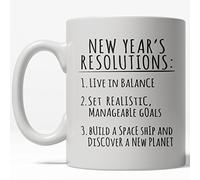 New Years Resolution Build A Spaceship Tazza Colazione Con Manico Mug Ceramica Tazze Per Casa Tè Espresso 330Ml