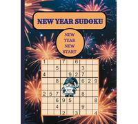 new years sudoku: new year new start. fantastic puzzle book for Hogmanay