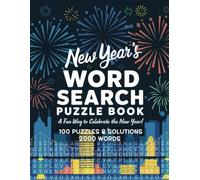 New Years Word Search Puzzle Book for Adults and Seniors | Easy Memory Activity for Relaxing & Mindfulness | Find A Word Puzzles for Adults Large ... Games Large Print | 2000 Words with Solutions