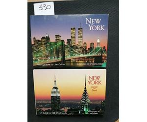 NEW YORK a book of postcards 2 VOLUMI = 60 CARTOLINE POSTALI by Jon Ortner