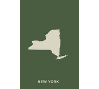 NEW YORK ADIRONDACK MOSS - Premium Lined Journal | 6" x 9" | Soft Cover | 120+ Pages - Bold State-Inspired Design: A High-Quality State Notebook - Ideal for School, Work, or Everyday Notes