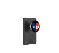 New York and Canada Flags: Heart Shaped Unity PopSockets PopWallet per MagSafe