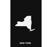 NEW YORK BLACK AND WHITE - Premium Lined Journal | 6" x 9" | Soft Cover | 120+ Pages - Bold State-Inspired Design: A High-Quality State Notebook - Ideal for School, Work, or Everyday Notes