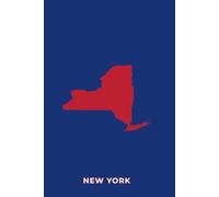 NEW YORK BLUE AND RED - Premium Lined Journal | 6" x 9" | Soft Cover | 120+ Pages - Bold State Colours, Perfect for Game Day & Everyday Notes: A ... Football Season, or Thoughtful Gifts
